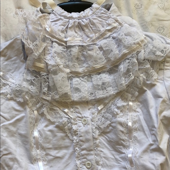 White LOLITA button up blouse - Picture 5 of 5
